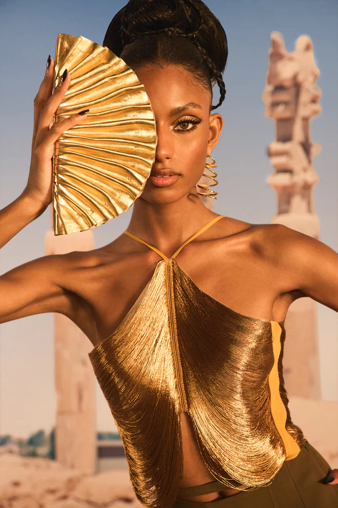 QUELLA TOP - GOLD | Cult Gaia - US