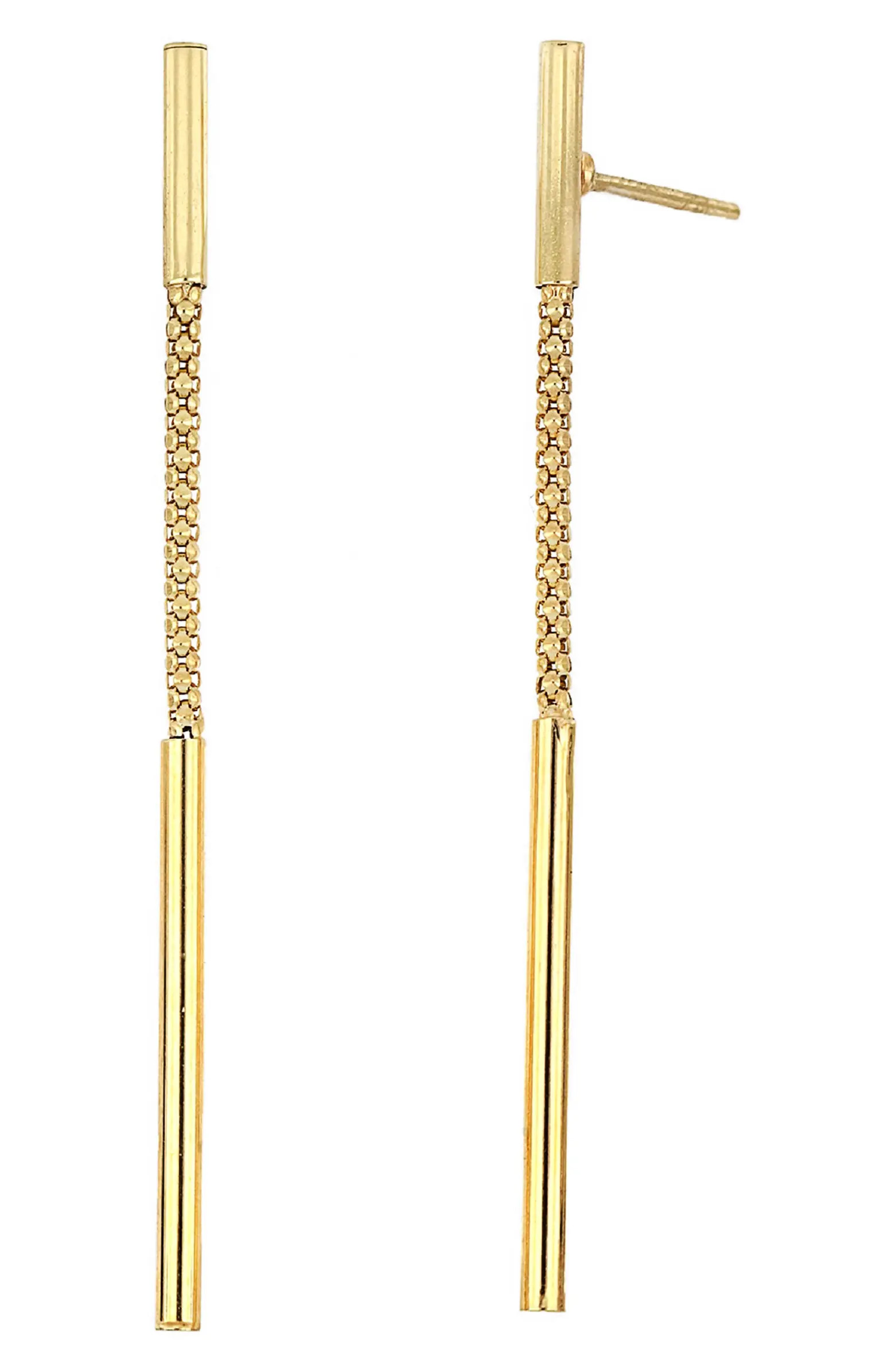 14K Popcorn Chain Drop Earrings | Nordstrom