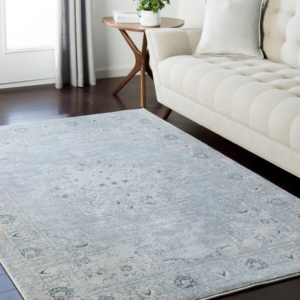 Classic Grey & Cream Vintage Medallion Area Rug - 5'3" x 7'3" | Bed Bath & Beyond