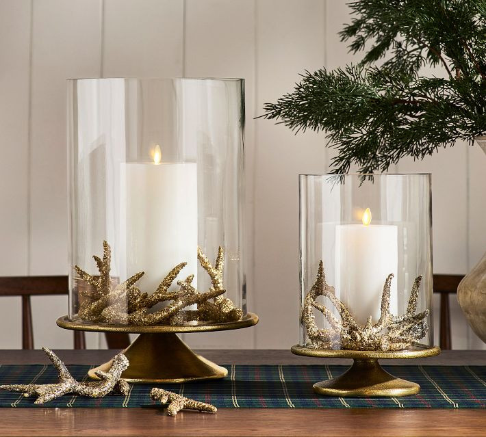 Metallic Glitter Antler Vase Filler | Pottery Barn (US)