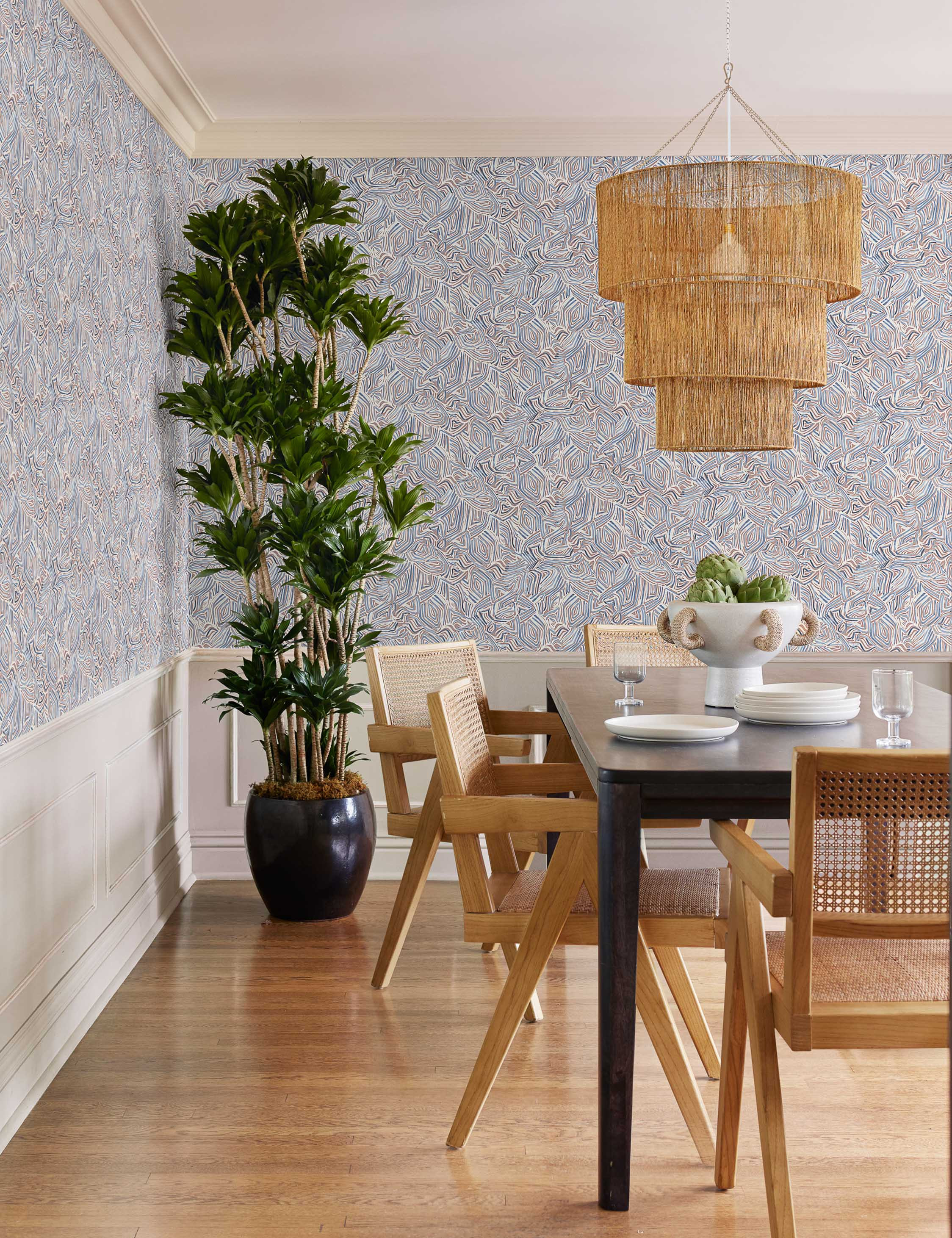 Chavette Chandelier, Natural | Lulu and Georgia 