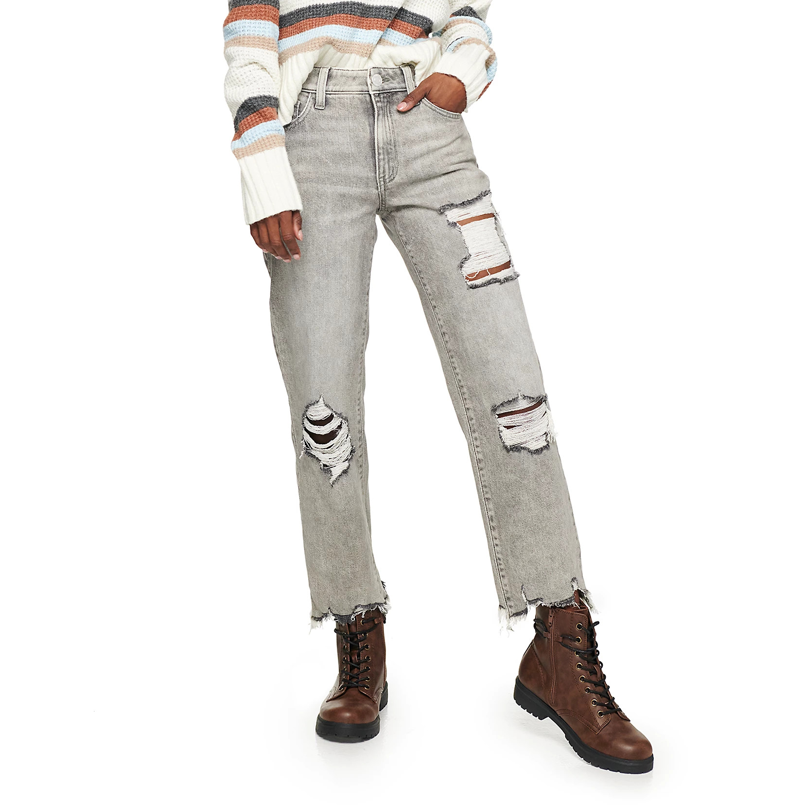 Juniors' SO® High Rise Straight Leg Jeans | Kohls | Kohl's