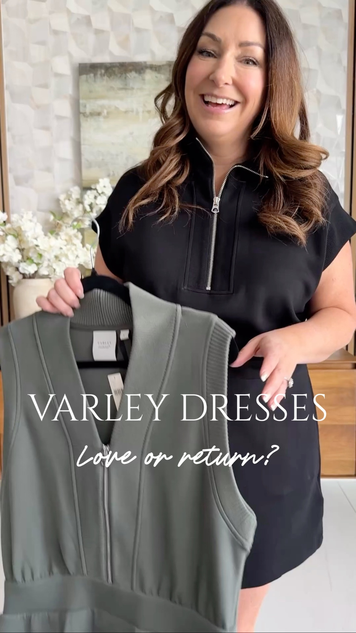 I love a cute but casual vibe and I tried two styles of Varley dresses and here's the verdict - I wore the black all day and LOVED it! I was so comfy and got a ton of compliments, the green was too tight in the waist and it went back. Both I'm wearing in large 

#LTKmomlife #LTKMidsize #LTKootd