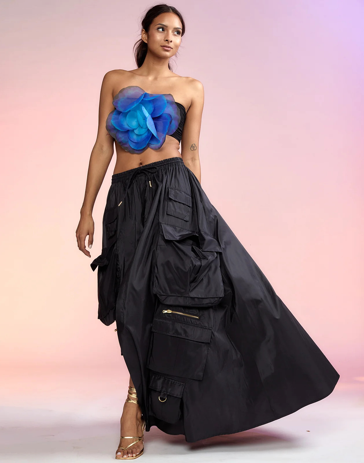 Taffeta Cargo Skirt | Cynthia Rowley