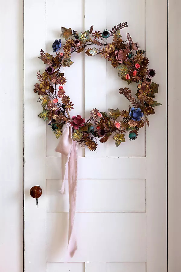 Gilded Botanicals Iron + Velvet Wreath at Terrain | Terrain