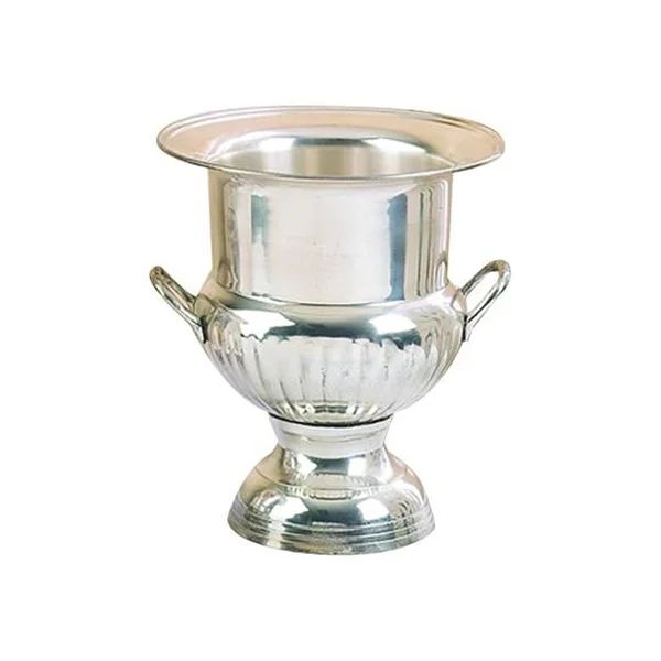 Brass Wine Bucket With Two Side Handles In Traditional Style, Silver | Overstock