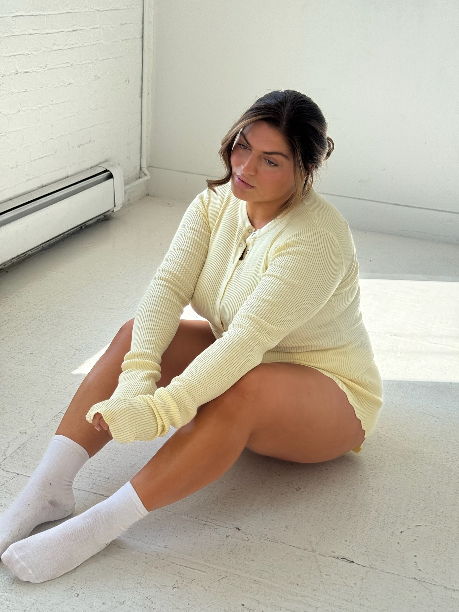 this butter yellow set is def a closet must have!! like r u kidding! it's so girly and giving baby doll i'm obsessed!💛 you could dress it up with some kitten heels or dress it down and wear it as a comfy pj set around the house!! or even pair the top with some jeans too! love loveee this look😍😇

#LTKNYFW #LTKMidsize #LTKPlusSize