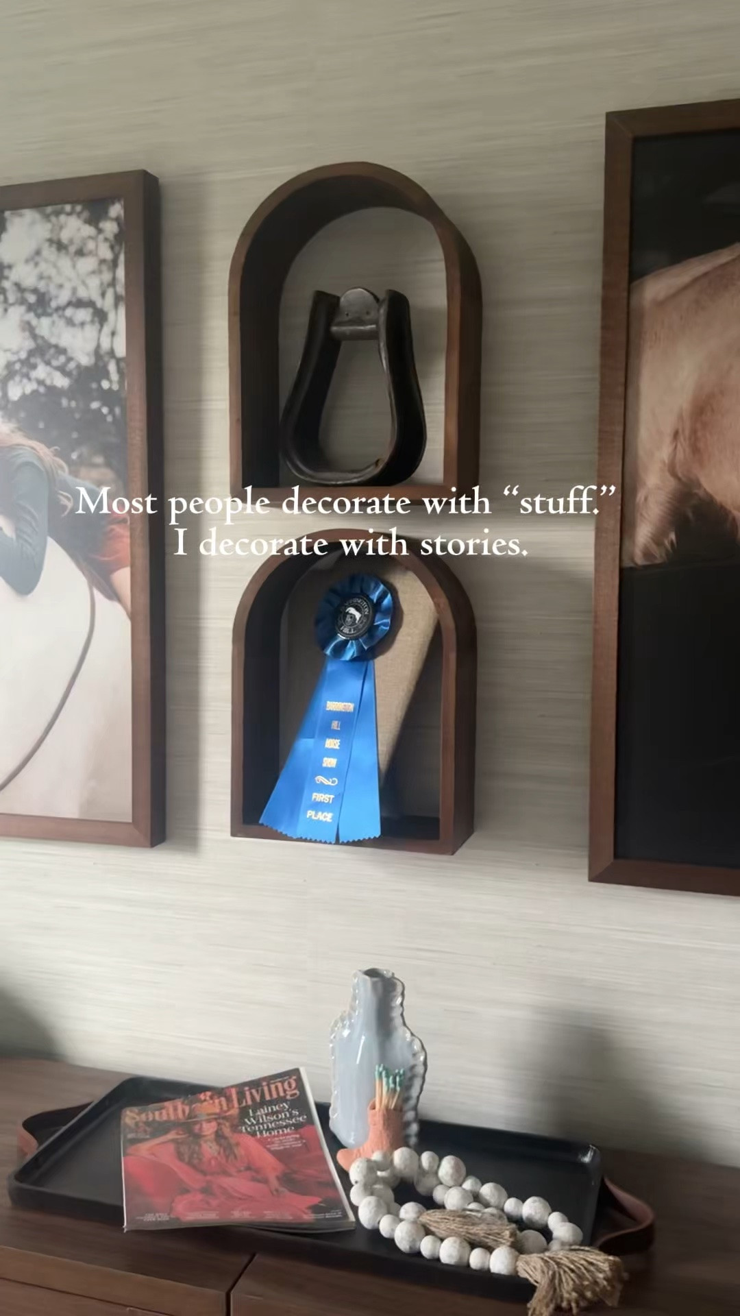 I bought these shelves because I couldn’t decide which size to use…

Funny enough, I ended up using both 😜.

In our movie room, they filled an awkward blank between two oversized prints. I styled one with one of my daughter’s first show ribbons and the other with an antique horseshoe to tie into the horse vibes. She was so proud to see that I used her ribbon 🥇

The second set went above a bathroom toilet, where they display a few meaningful pieces—a china candlestick from my grandmother, a small prayer book, and a few fun accents.

I love finding decor that works in more than one room and gives you a place to display the things that matter most—not just more stuff.

They’re currently 40% off at Kirkland’s, so I wanted to share them while they’re on sale.

🤍 Save this for the next time you’re staring at a blank wall and wondering what to put there. Follow along for decorating ideas that make your home feel beautiful, personal, and collected.

#LTKSaleAlert #LTKHome
