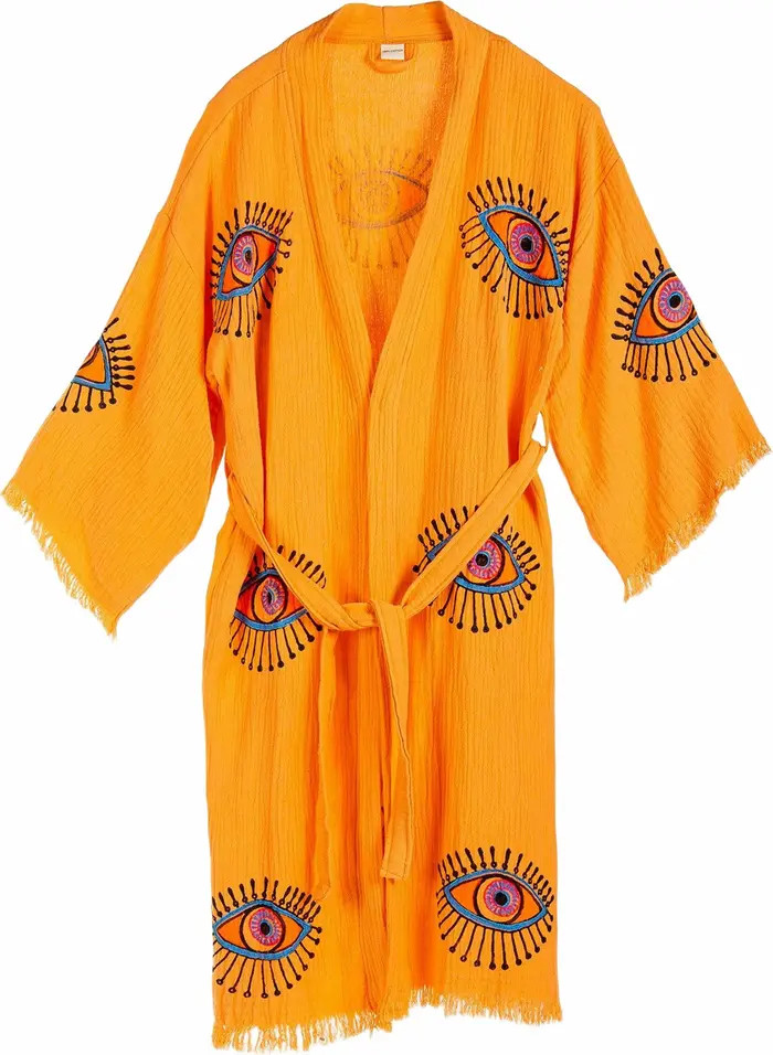 Aria Evil Eye Handmade Cotton Robe Cover-Up | Nordstrom