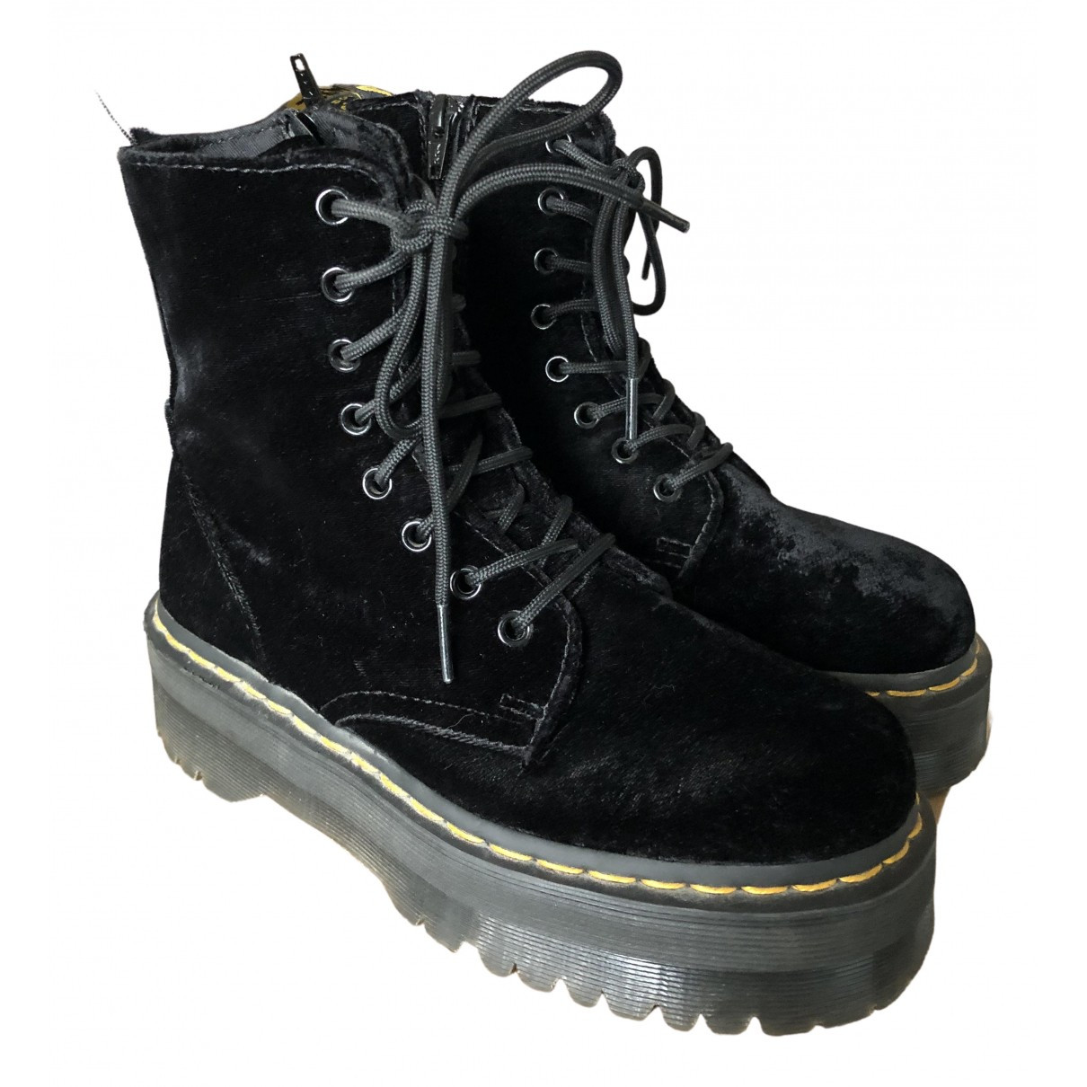 Dr. Martens Jadon Black Velvet Ankle boots for Women 37 EU | Vestiaire Collective (Global)