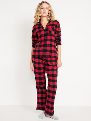 Flannel Pajama Set for Women | Old Navy (US)