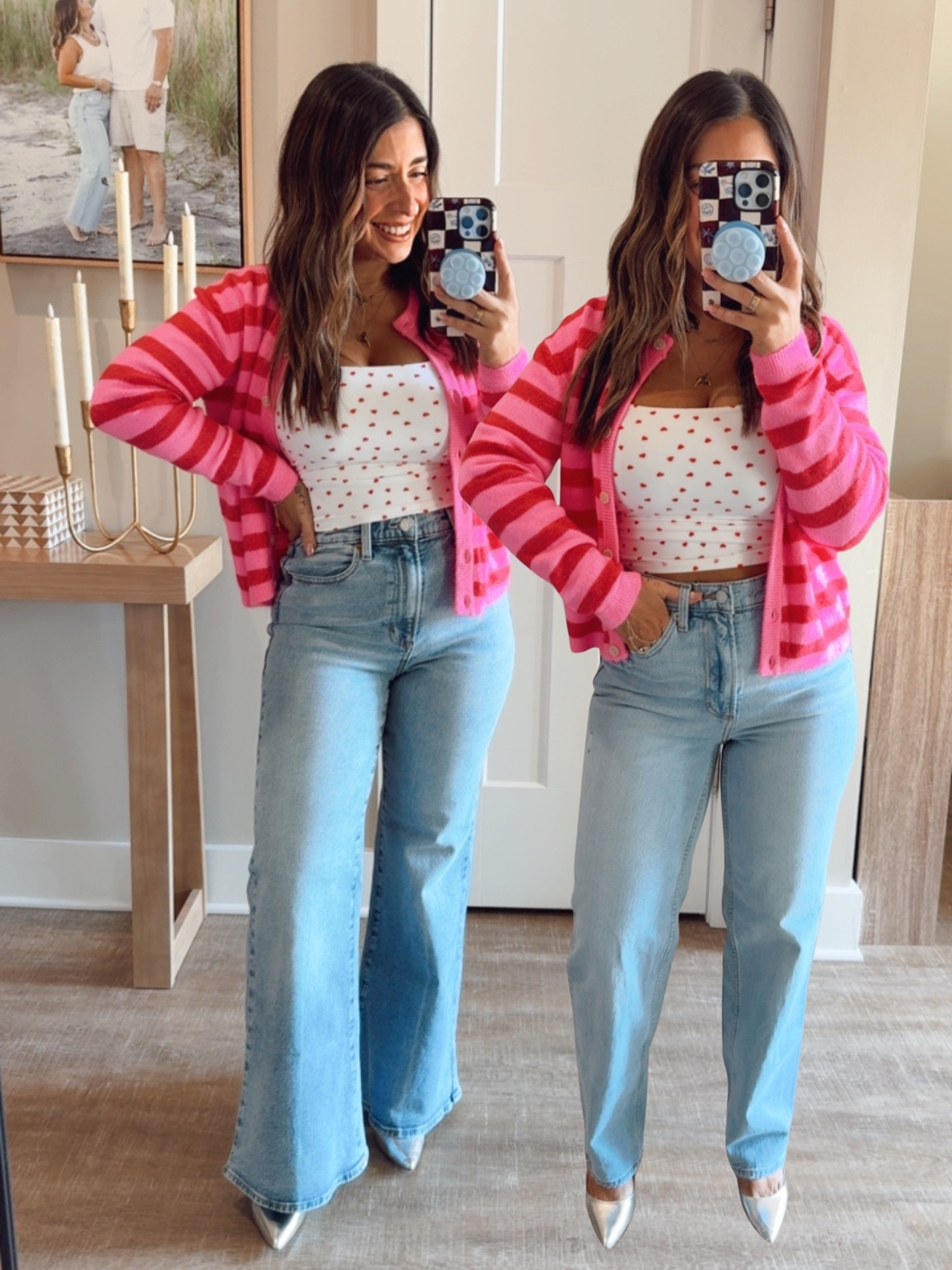 Target denim size 6 short in flares and 4 regular in straight leg

#LTKFindsUnder50 #LTKSaleAlert #LTKPetite