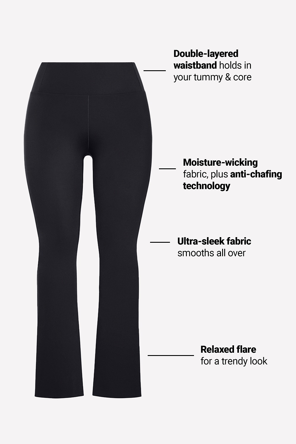 Ultra-Smooth Flare Legging | Fabletics - North America
