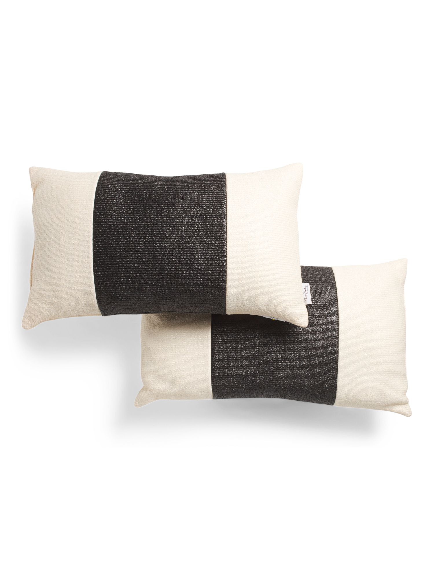 Set Of 2 14x24 Indoor Outdoor Chet Stripe Pillows | TJ Maxx