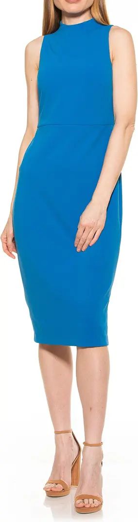 Nova Mock Neck Midi Sheath Dress | Nordstrom Rack