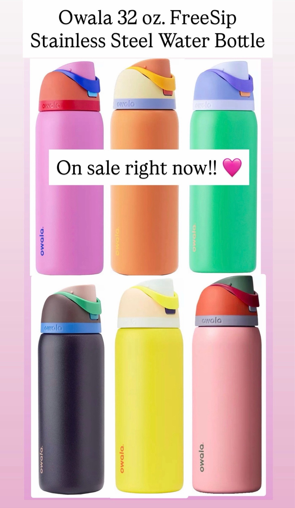 These Owala water bottles are still on sale! Perfect for back to school!!

#LTKKids