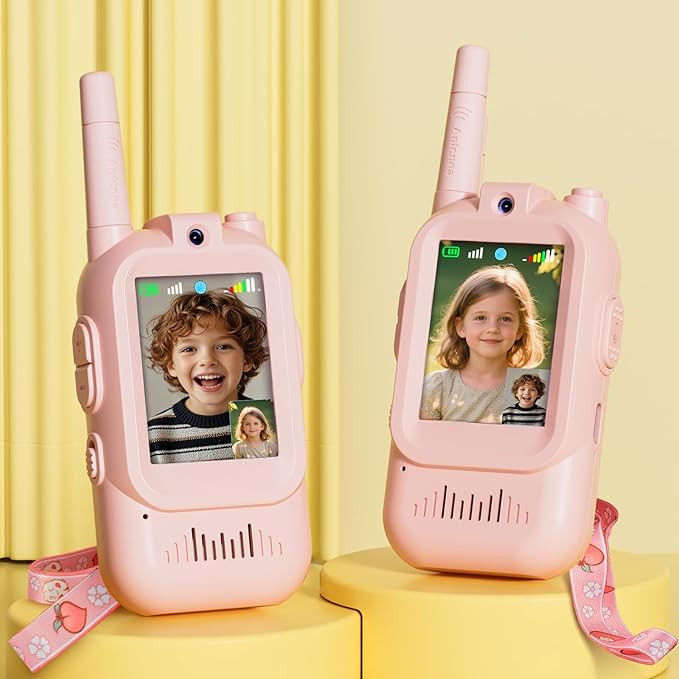 Walkie Talkie for Kids with Video: 2 Pack Rechargeable Toddler Toys with HD Camera & Voice Change... | Amazon (US)
