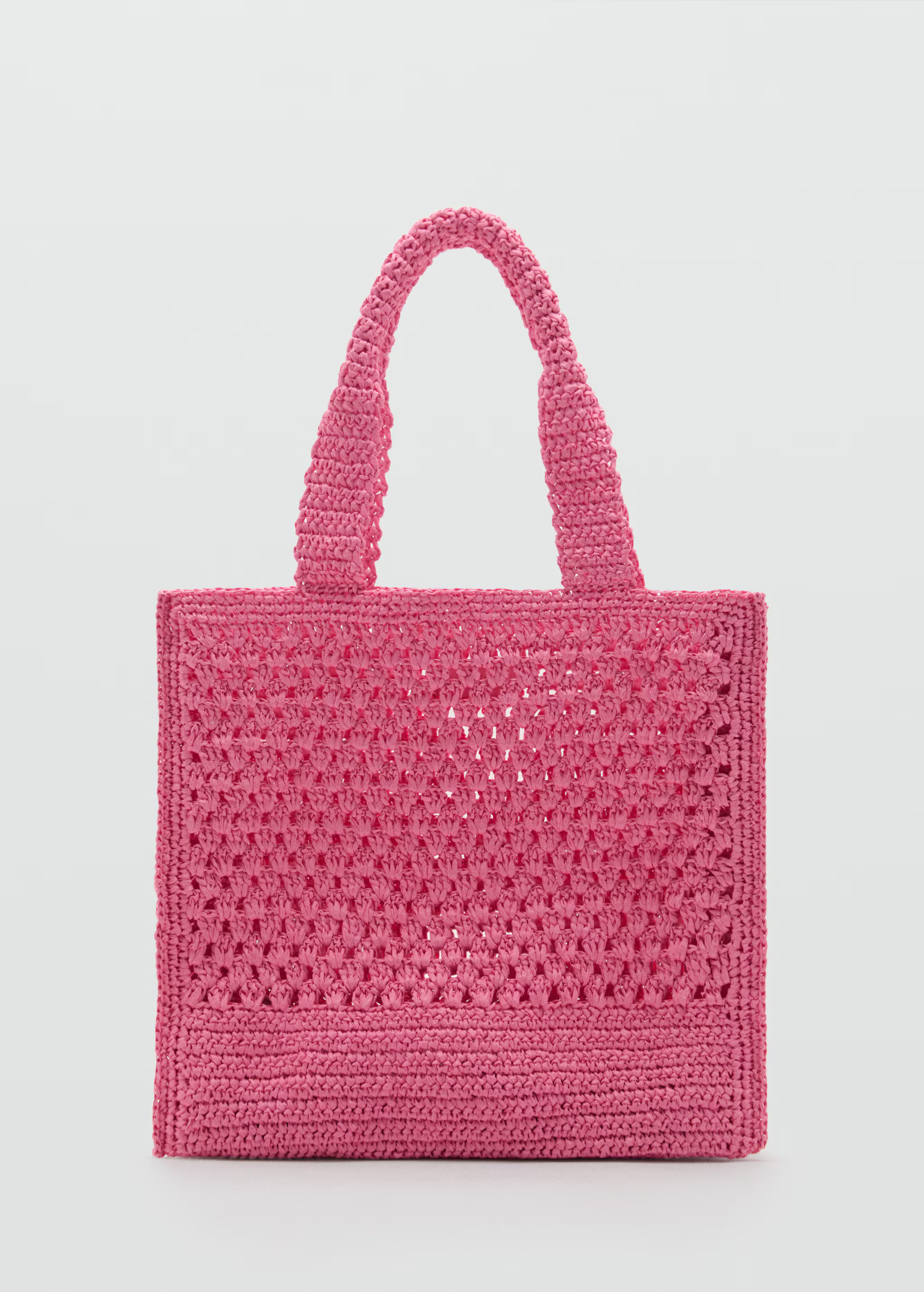 Natural fibre shopper bag | MANGO (US)