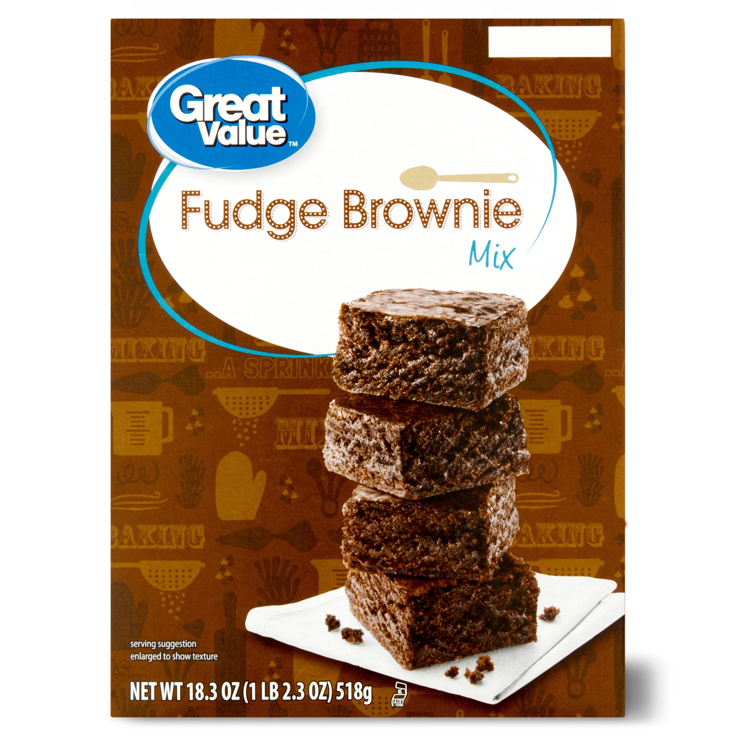 Great Value Fudge Brownie Mix, 18.3 oz Box | Walmart (US)