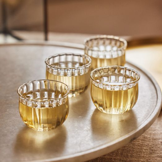 Fleck Kira Small Glass Cups (Set of 4) | West Elm (US)