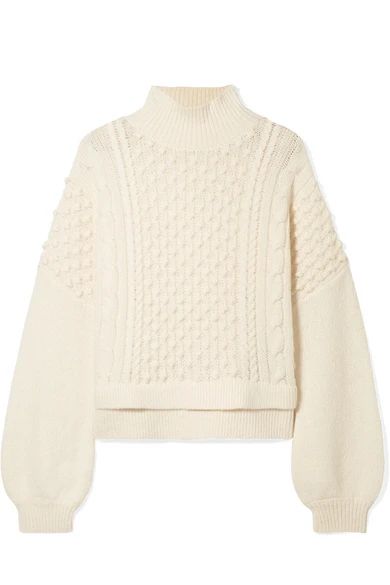Nubby wool-blend turtleneck sweater | NET-A-PORTER (UK & EU)