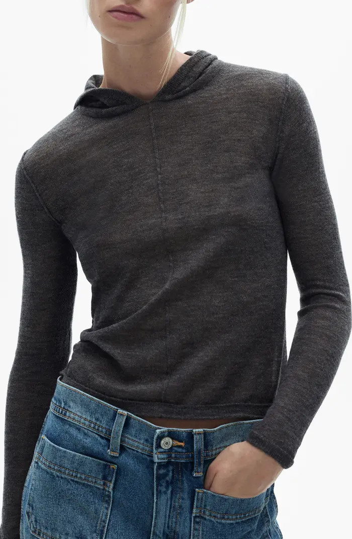MANGO Hooded Sweater | Nordstrom | Nordstrom