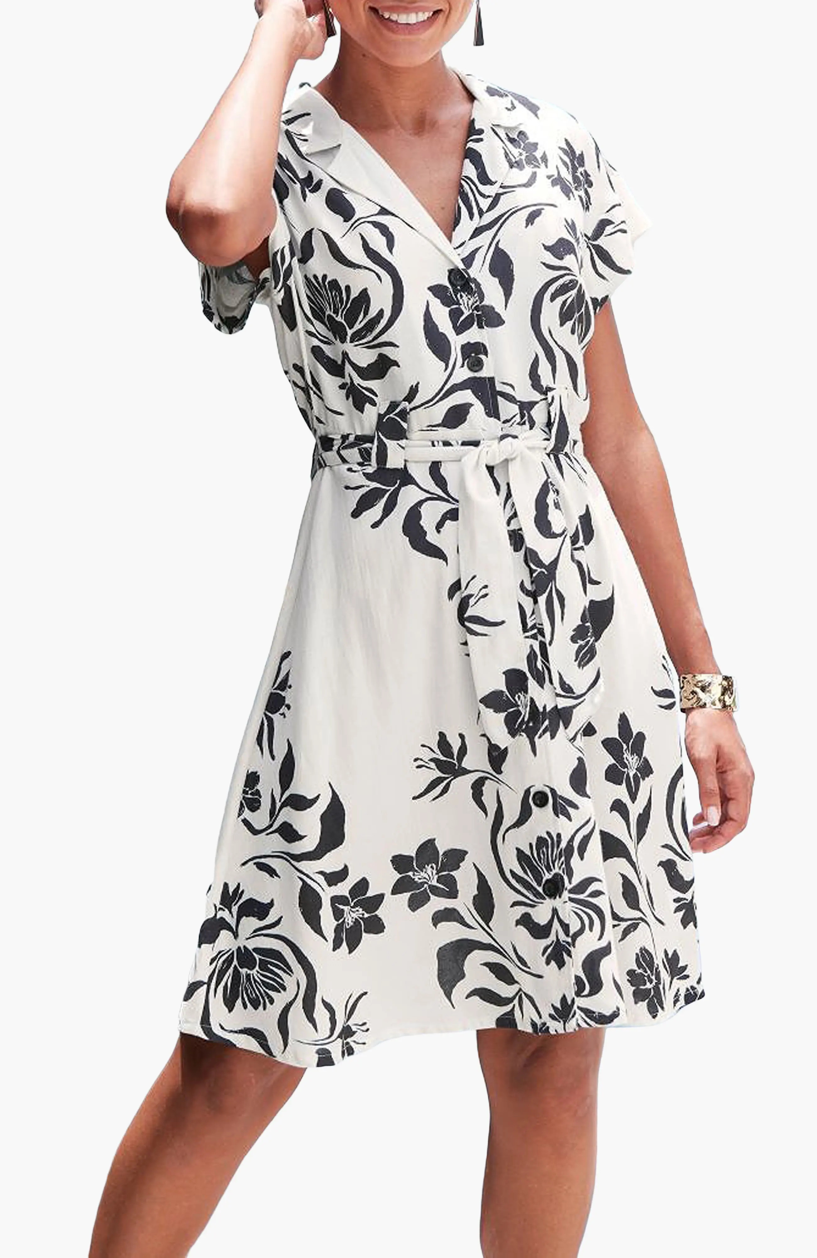 Women's Belted Shirt Dress (Women) | Nordstrom | Nordstrom