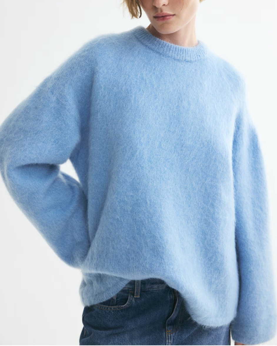 Blue mohair sweater

#LTKSeasonal