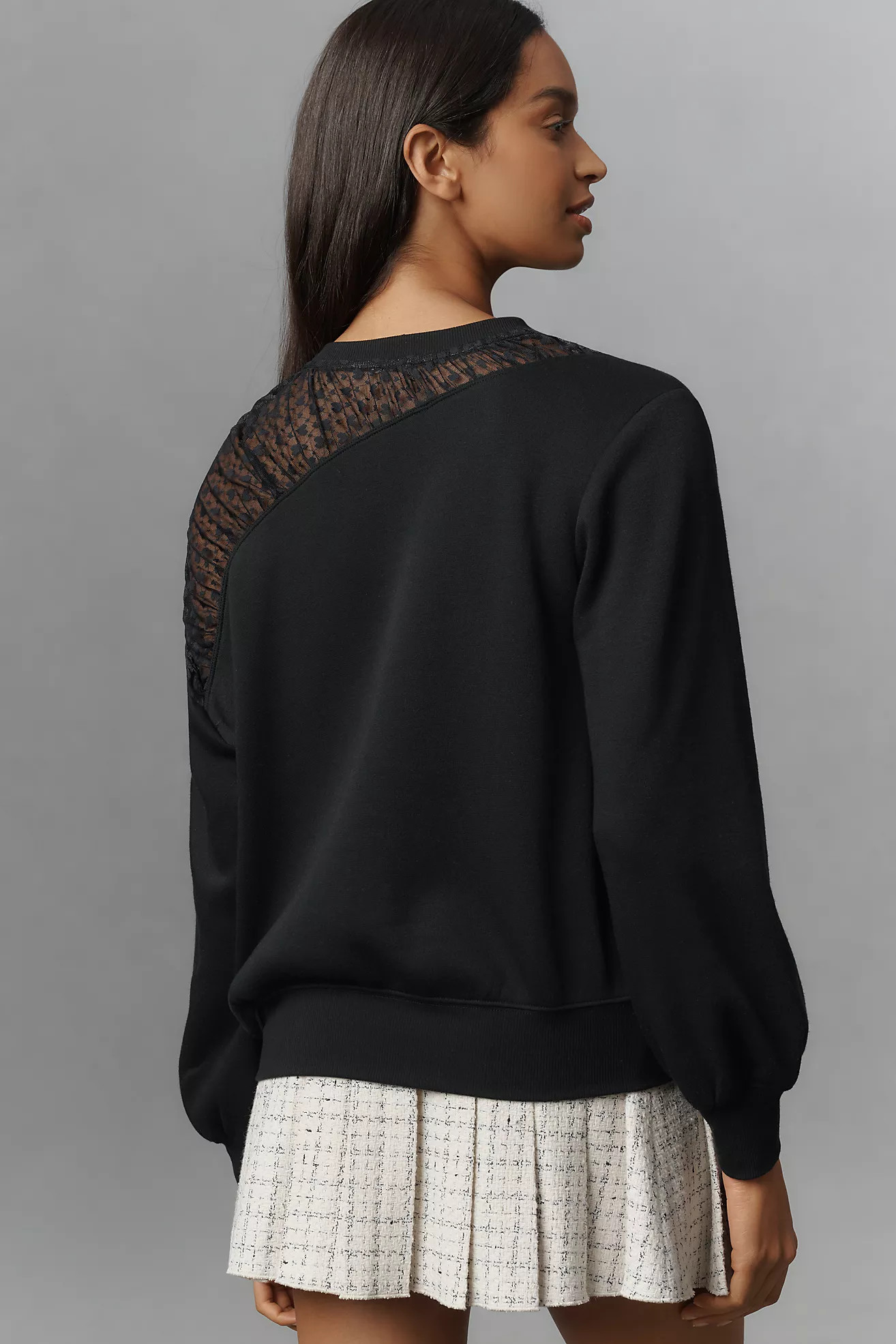 Maeve Sheer-Shoulder Pullover Knit Top | Anthropologie (US)