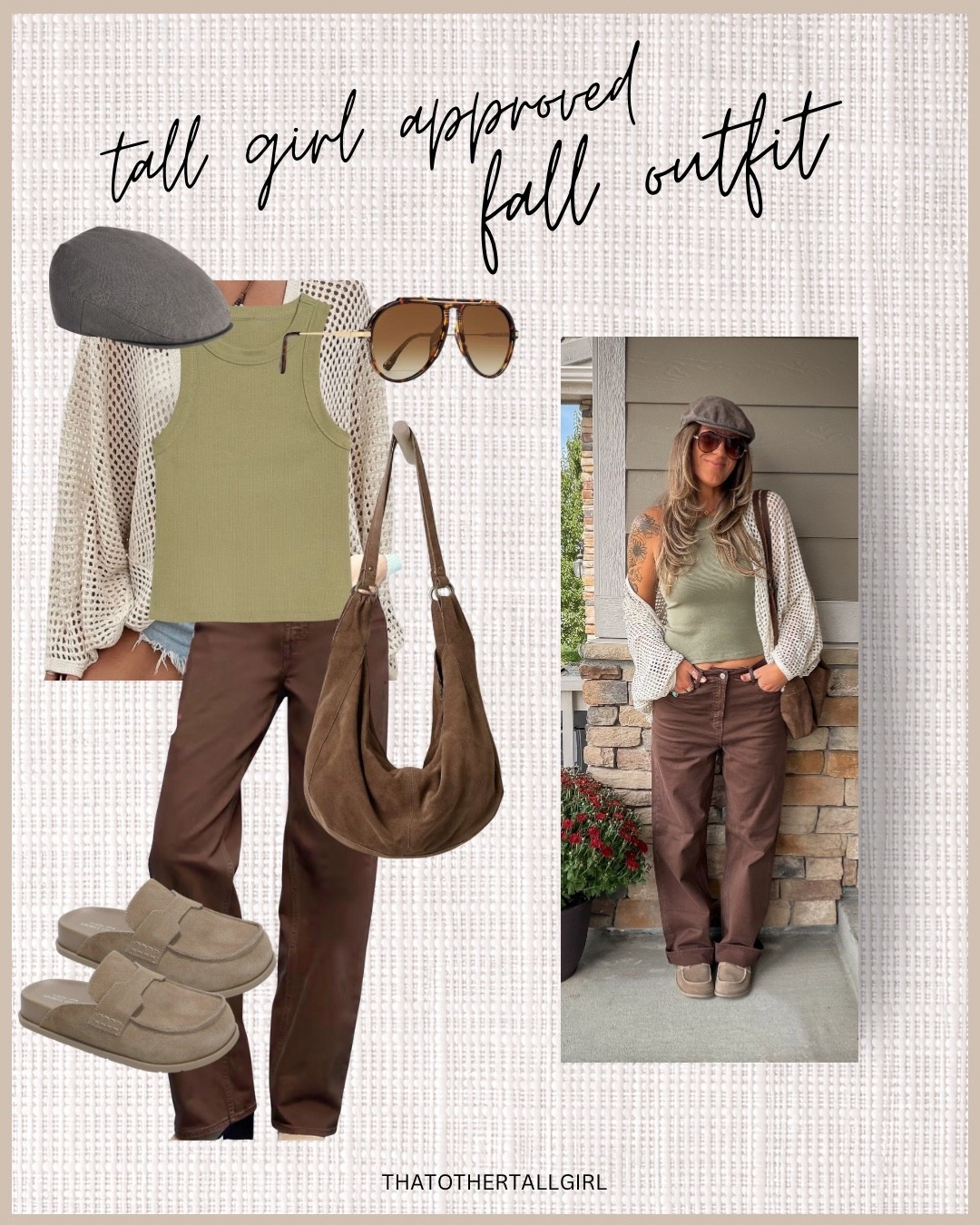 Large tank, large sweater, 31 tall jeans (sized up for a more relaxed fit) 11 shoes

#LTKTall #LTKOver40