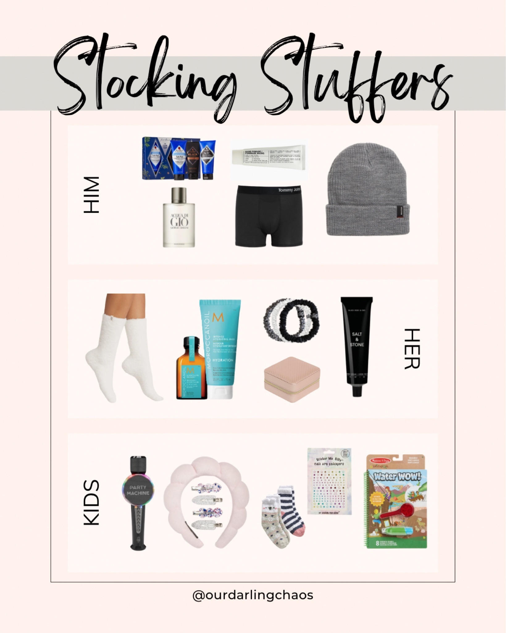 Stocking stuffers!!! 🎁
For him, for her, and for the kids!
Lots of options to choose from and all would make great gifts this holiday season!🥳
Fragrance, children’s toys, hair care, clothing, lotion, jewelry box, fuzzy socks, beanies and more! 💗

#LTKHoliday #LTKfindsunder100 #LTKGiftGuide