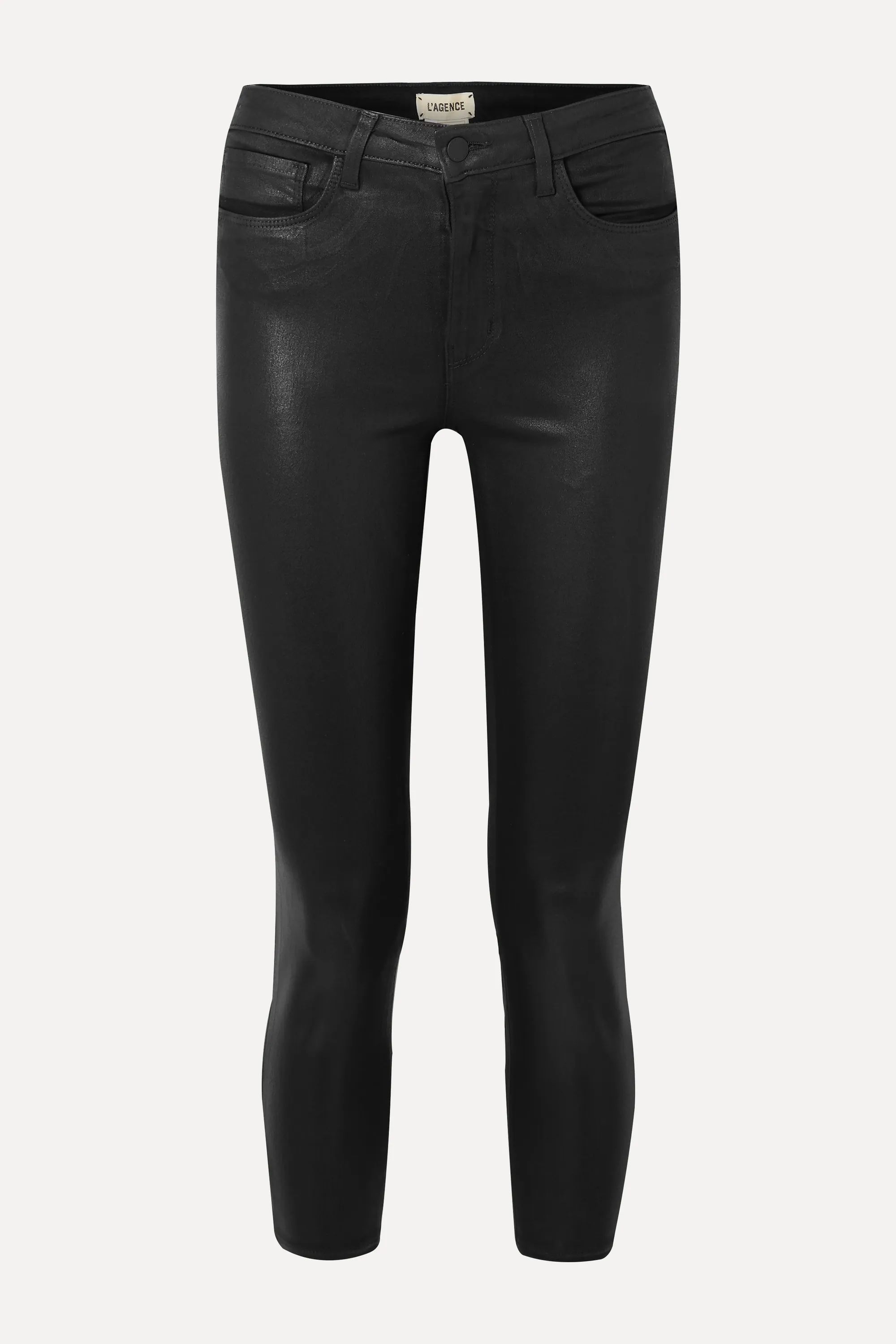 Margot cropped coated high-rise skinny jeans | NET-A-PORTER (US)