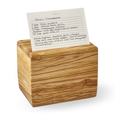 Olivewood Recipe Box | Williams-Sonoma