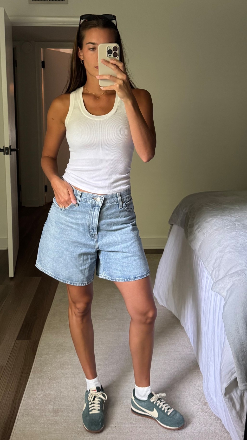 Love these Jean shorts 

#LTKSeasonal #LTKFindsUnder50 #LTKSaleAlert