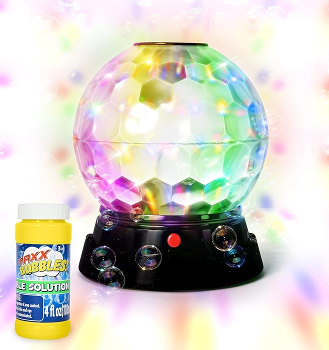 Maxx Bubbles Bubble Light Show – Large Bubble Machine with Spinning Disco Lights | Automatic Bu... | Amazon (US)