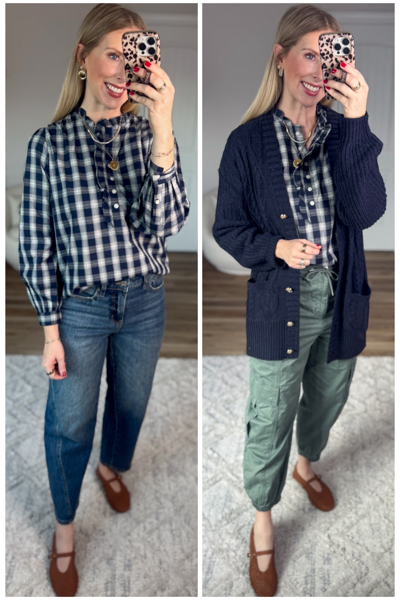 2 ways to wear this time and tru plaid button Henley! 

#LTKWorkwear #LTKootd #LTKFindsUnder50