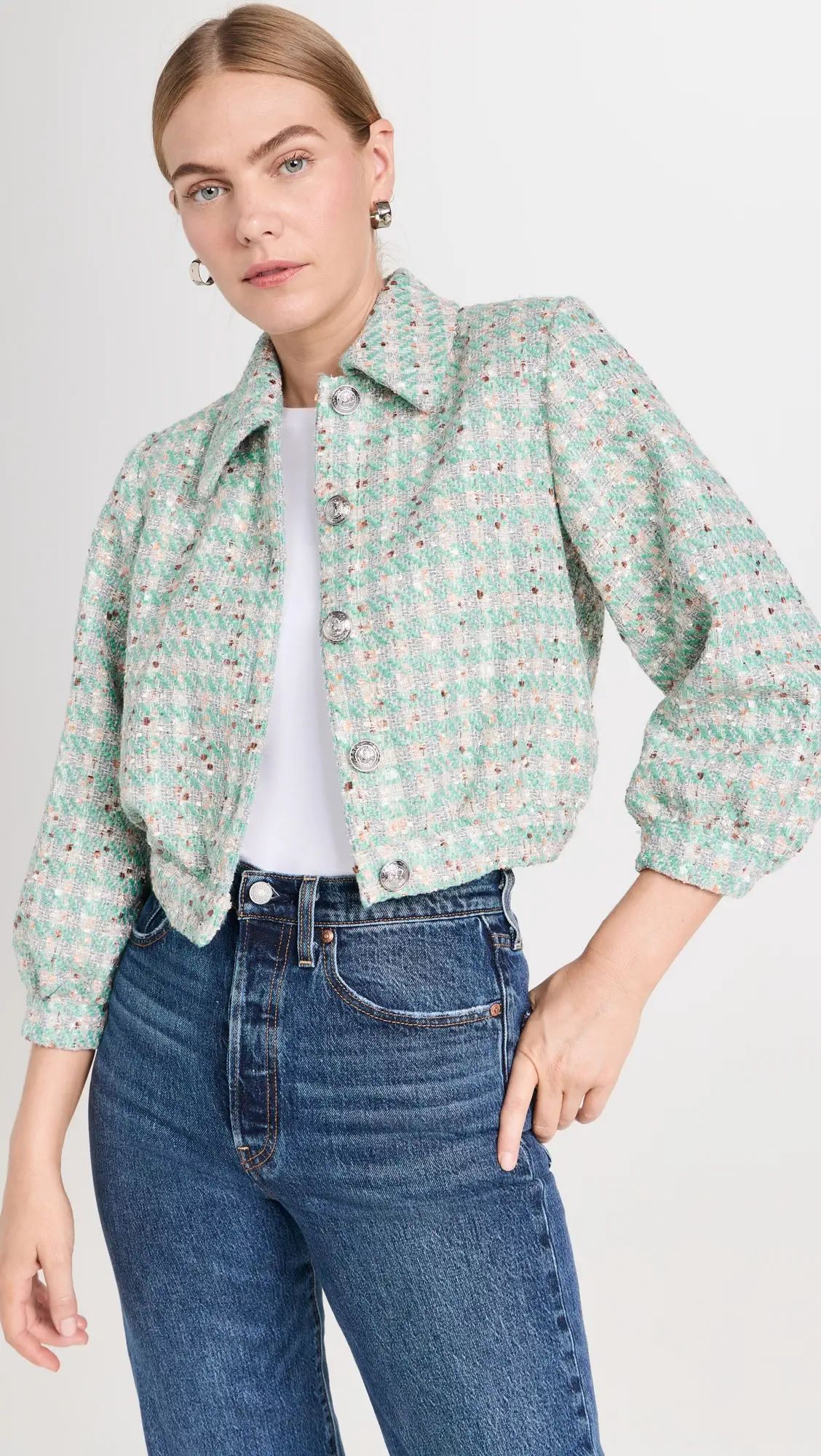 L'AGENCE Bridges Crop Jacket | Shopbop | Shopbop