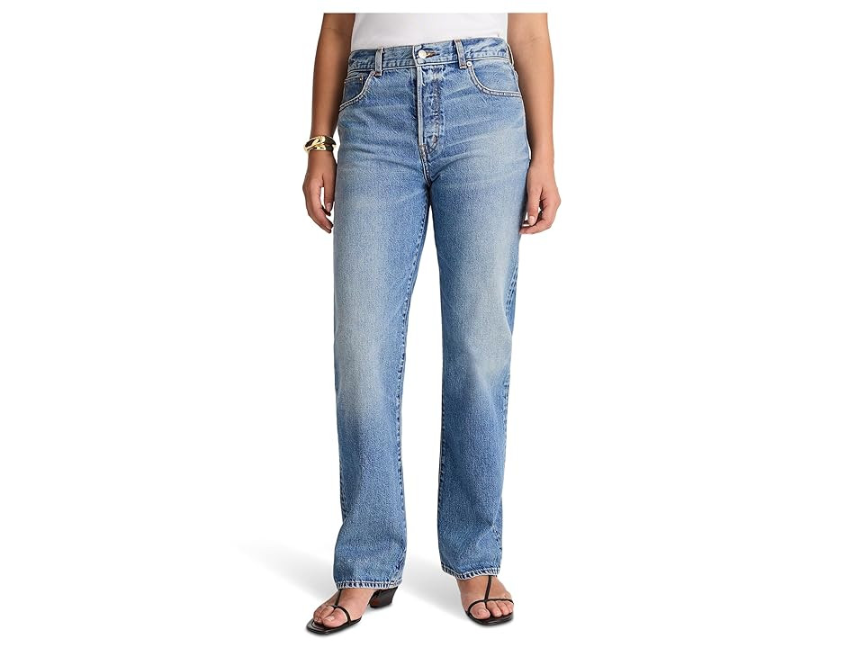 Madewell The Longline Straight Jean In Atlin Wash Women's Jeans Atlin Wash : 30 30, Cotton/Denim | Zappos