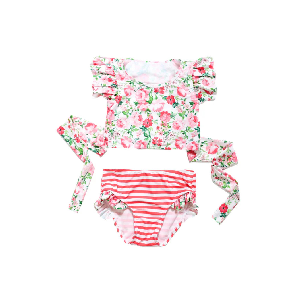 Rosewood Crescent Two Piece Swimsuit | Blueberry Bay Swimwear