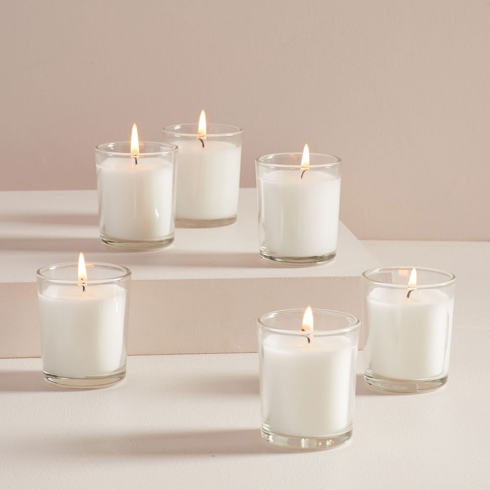 Unscented Wax Votives, Set of 6 | West Elm (US)