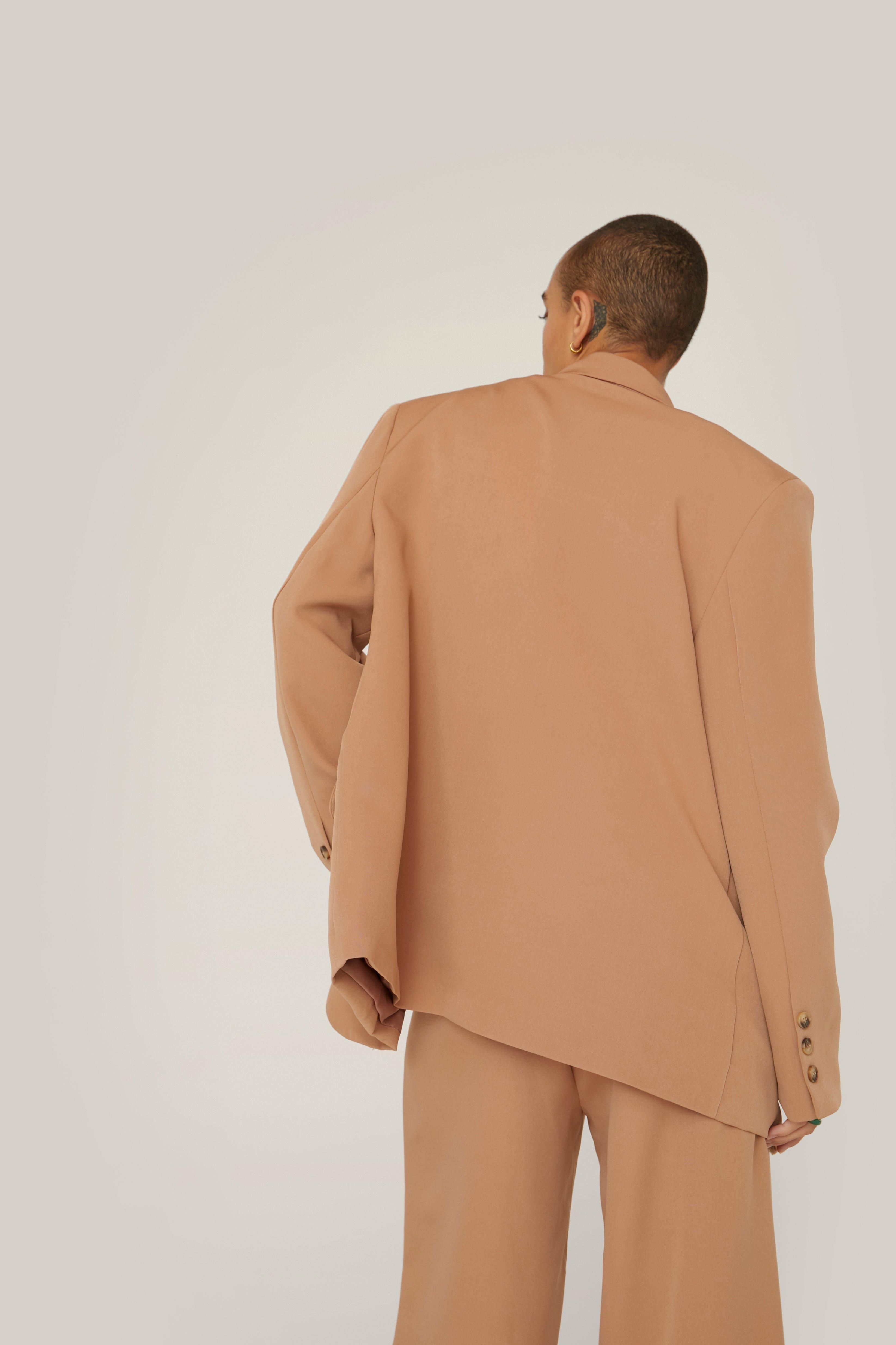 Oversized Pocket Single Breasted Suit Blazer | Nasty Gal (US)
