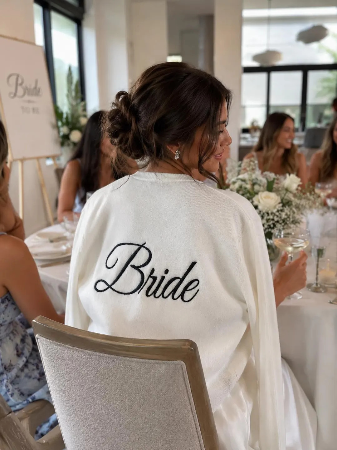 Personalized Embroidered Cardigan | Custom Monogram Bridal Sweater | Etsy (Global)