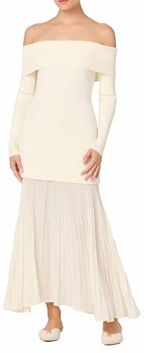 ASTR the Label Women's Lidia Dress, Cream, L | Amazon (US)