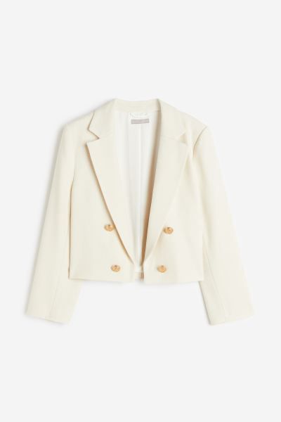 Cropped double-breasted blazer | H&M (UK, MY, IN, SG, PH, TW, HK)