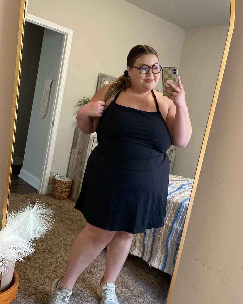 so comfortable, love the length and stretch!🖤

#LTKplussize #LTKfitness #LTKstyletip