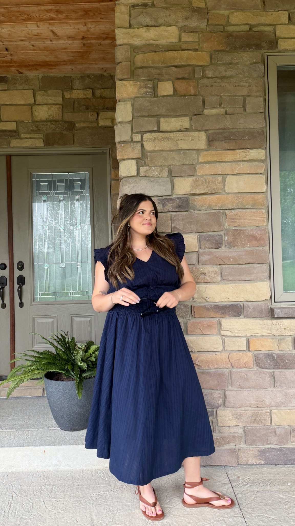 Spring ootd two piece skirt and tank top set! Looks like a dress. Wearing large 
