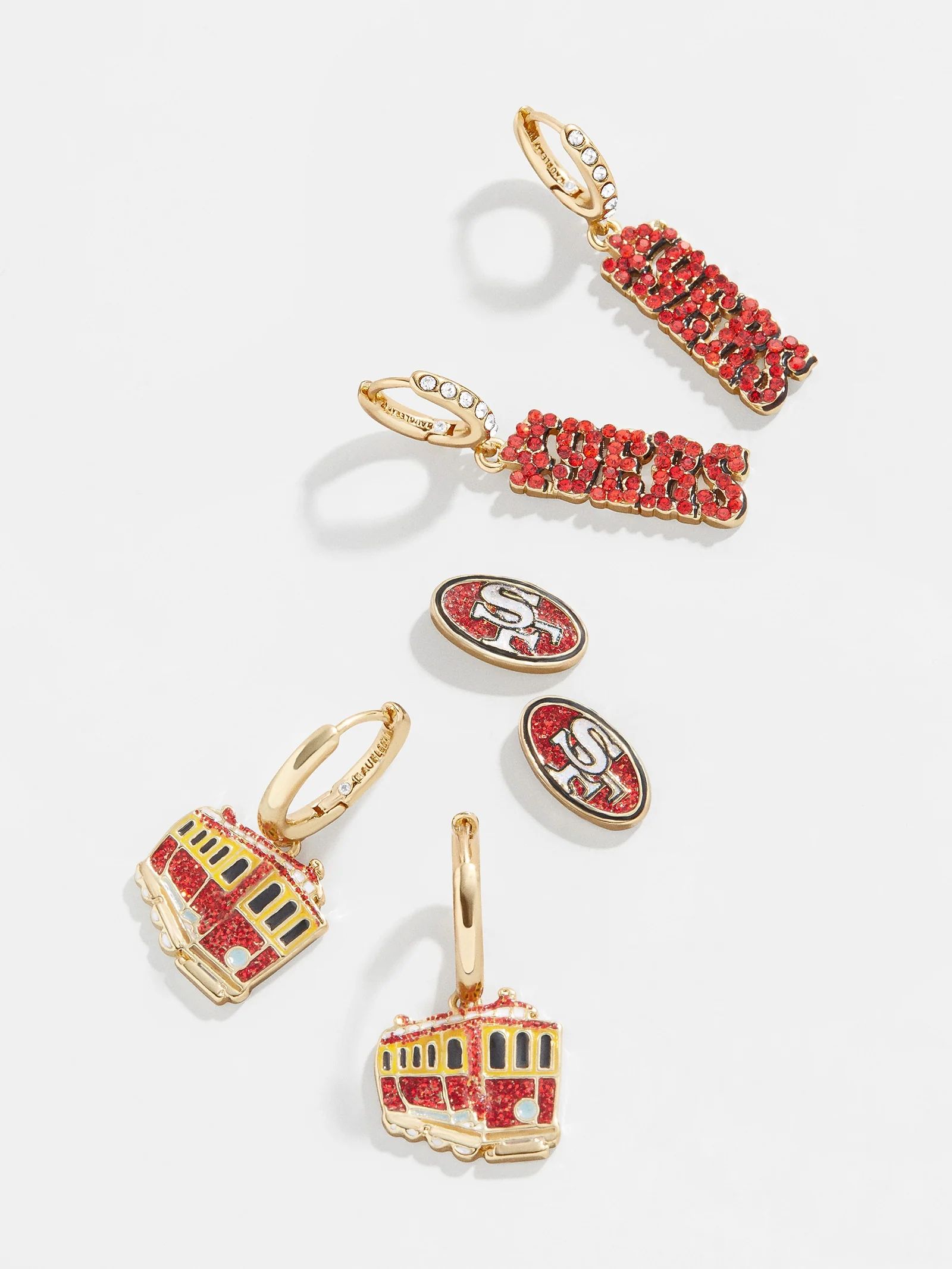 San Francisco 49ers NFL Earring Set - San Francisco 49ers | BaubleBar (US)