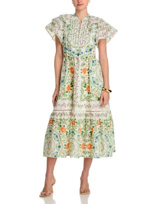 FARM Rio Folk Floral Midi Dress   | Bloomingdale's Farm Rio | Bloomingdale's (US)