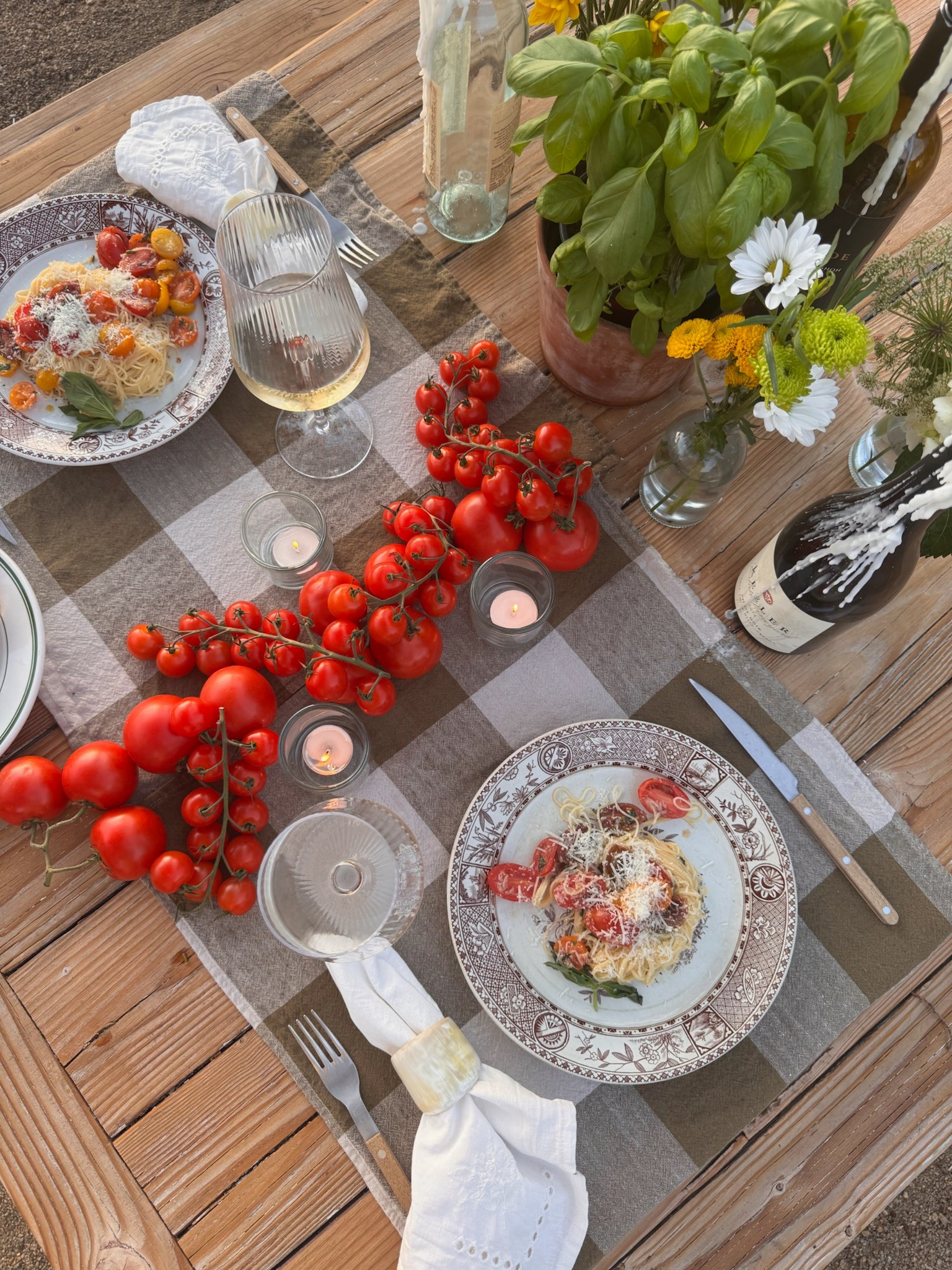 Designer tip: use tea towels to make the perfect table setting for 2! 
Don’t have a tablecloth or don’t want to use a table runner for just two people? This is such a great alternative and you can find so many cute styles

#LTKParties #LTKSeasonal #LTKSummerEdit
