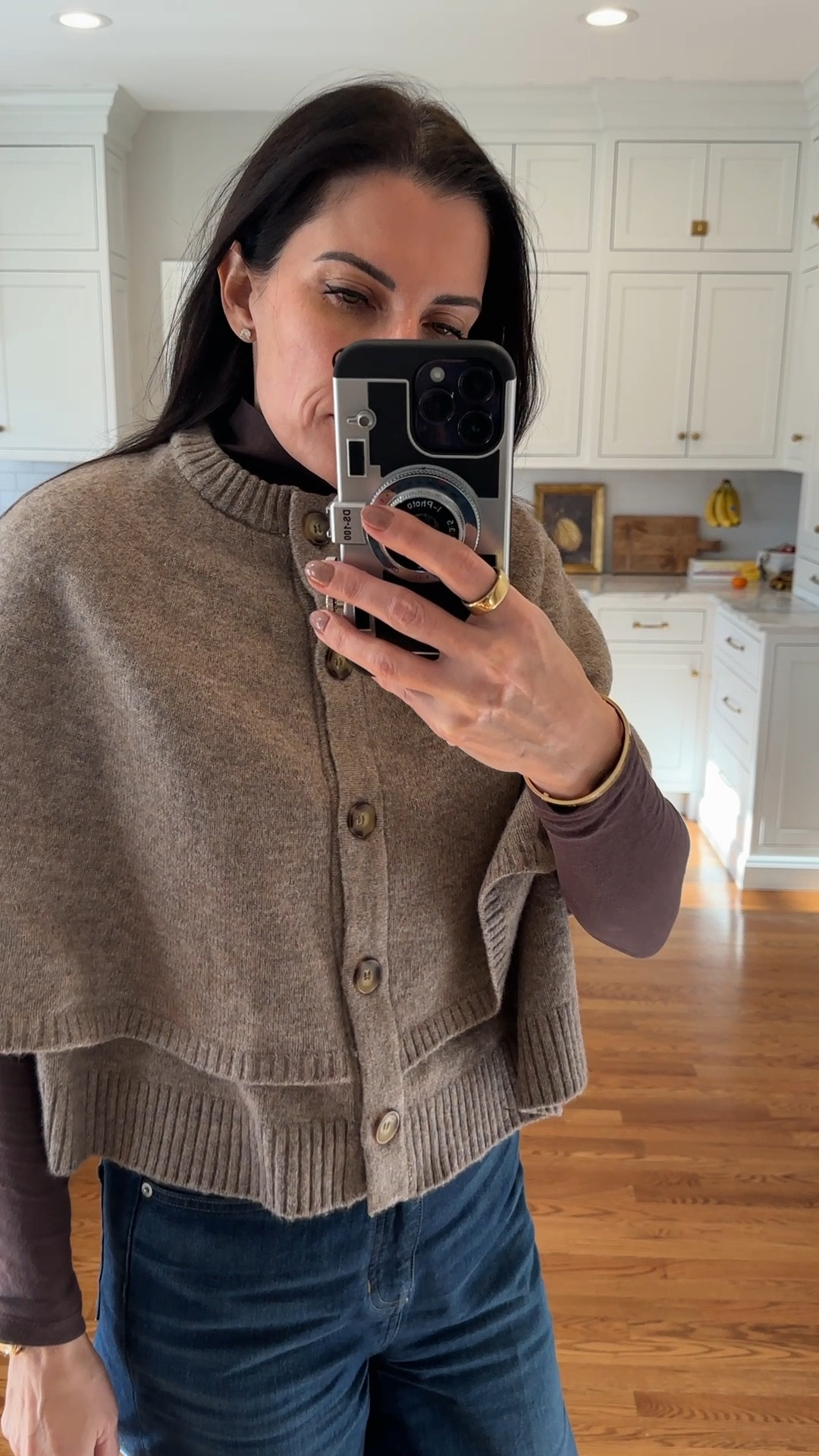 Knit cape is from Zara

#LTKMidsize #LTKOver40 #LTKStyleTip